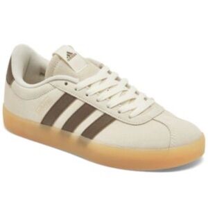 Adidas Beige and Dark Brown Sneakers